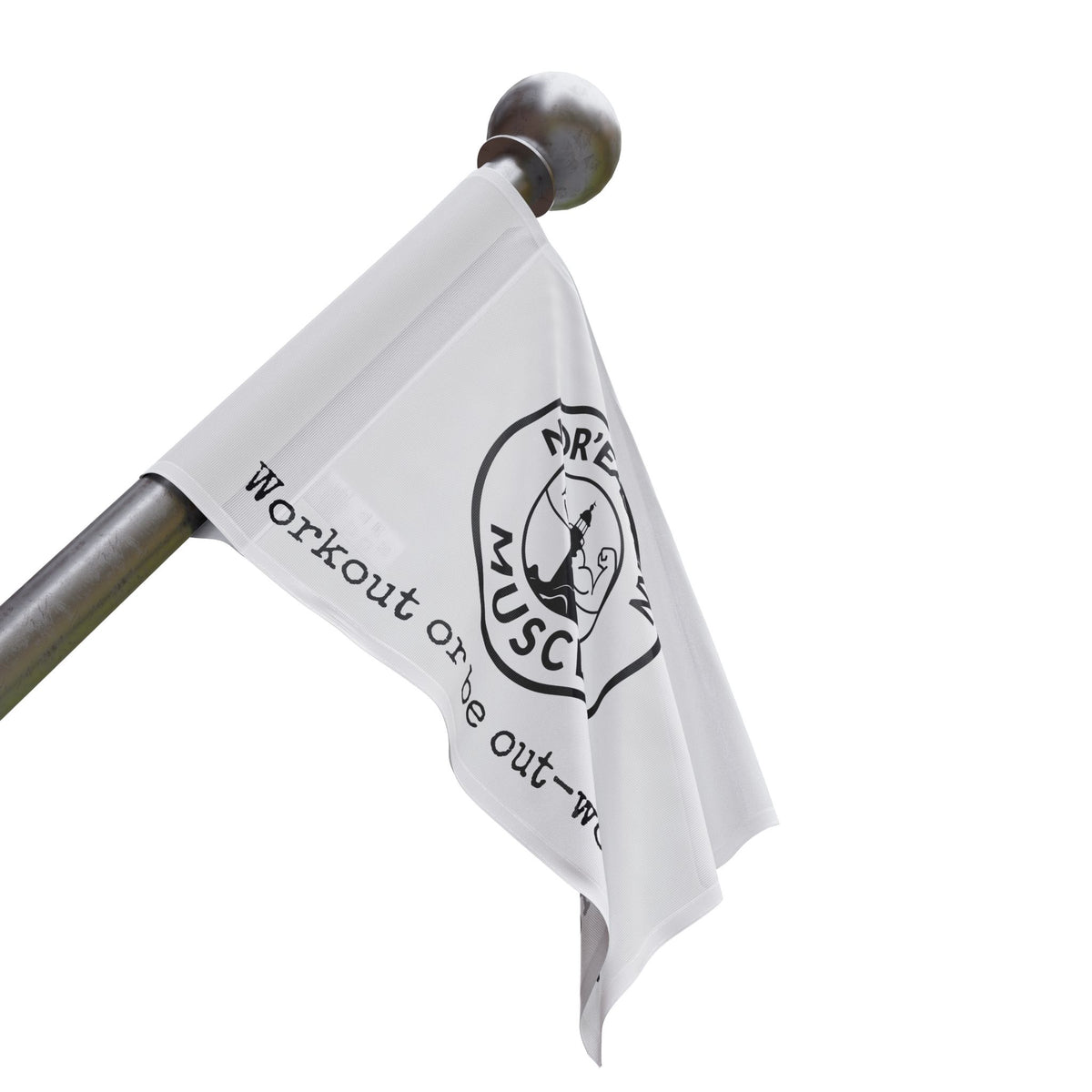 Flag — 'Noreastern Muscle' Workout Banner Flag, Lighthouse Fitness Motivational Decor