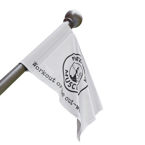 Flag — 'Noreastern Muscle' Workout Banner Flag, Lighthouse Fitness Motivational Decor